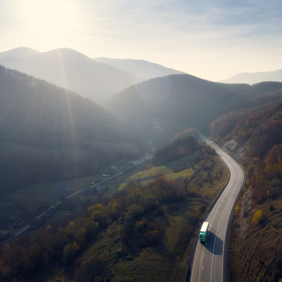 Road through the mountains