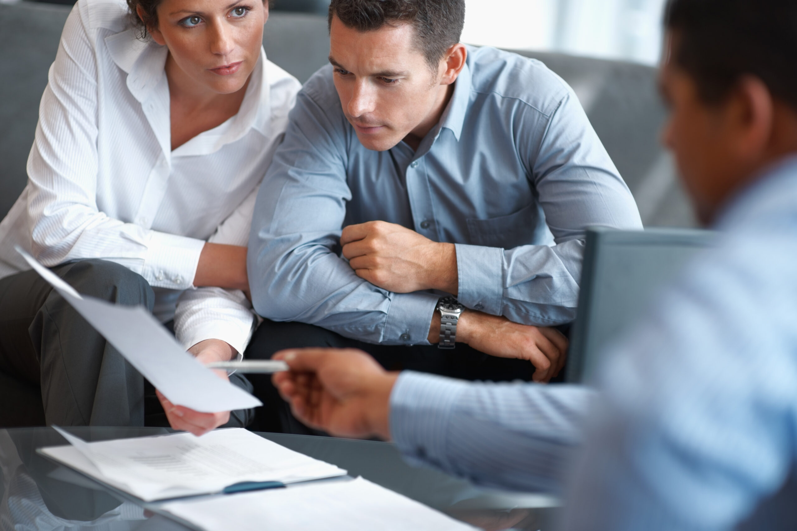 Financial Planning - Couple getting consulted Financial Planning - Couple getting consulted
