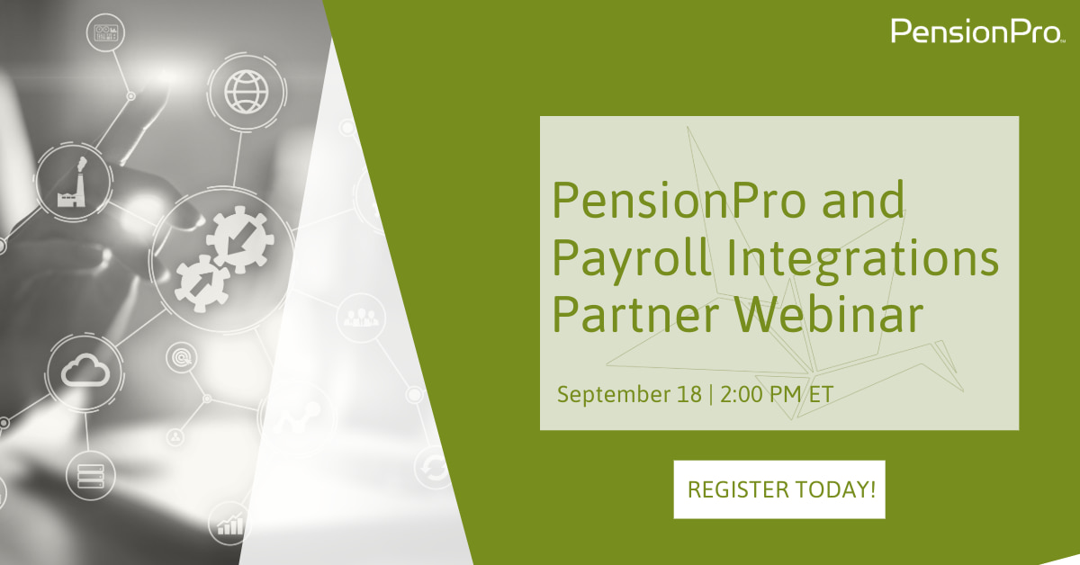 Pensionpro Payroll Integrations Webinar