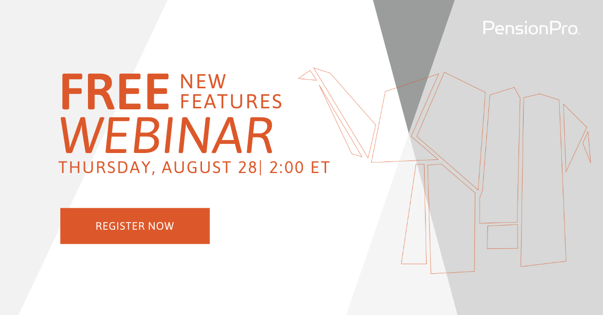 New Features Webinar PensionPro